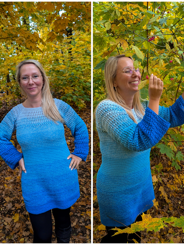 RVO Häkelanleitung: Long-Pullover