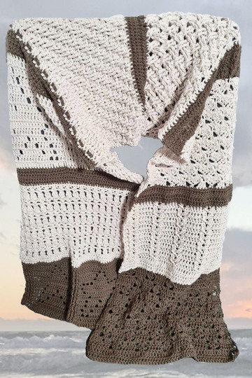 Geburtstagsschal "Natalis 2.0" - jedes St&uuml;ck ein Unikat, keinen gibt's 2x