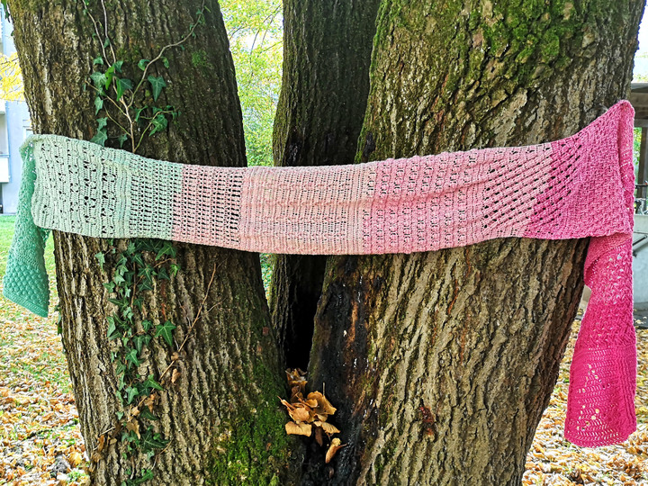 Geburtstagsschal "Natalis 2.0" - jedes St&uuml;ck ein Unikat, keinen gibt's 2x