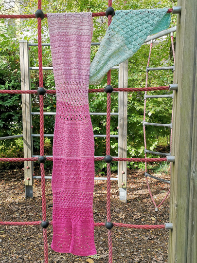 Geburtstagsschal "Natalis 2.0" - jedes St&uuml;ck ein Unikat, keinen gibt's 2x