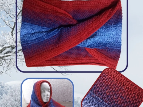 Häkelanleitung " Snood LOOP MÖBIUS" Fortgeschrittene