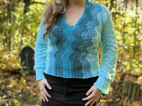 Häkelanleitung Zickzack Pullover