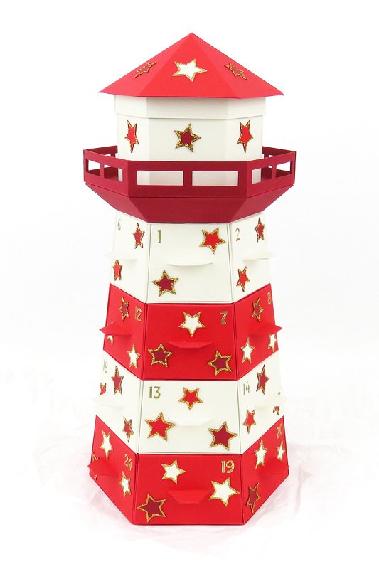 Adventskalender – Leuchtturm – Bastelanleitung und Vorlagen - Bild 2