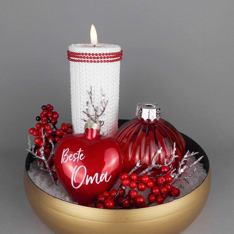 Tea light holder - easy to crochet Christmas decoration - Image 2