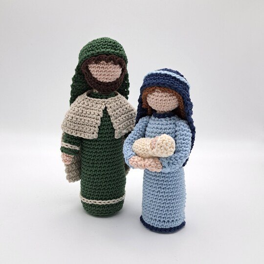 Krippenfiguren - Heilige Familie