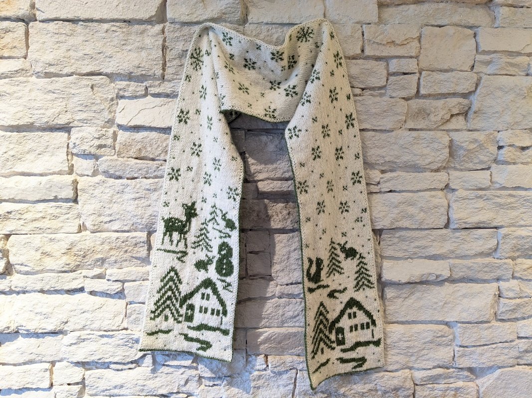 Schal "Wintermärchen" - Doubleface Strickanleitung - Bild 2