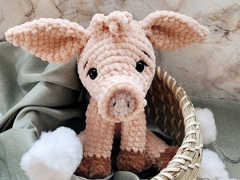 Häkelanleitung Schweinchen "Rosalie" | Sprache: Deutsch