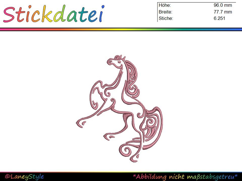 Stickdatei Pferd