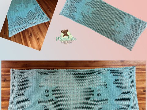 Tischläufer „Fledermaus“ - Häkelanleitung