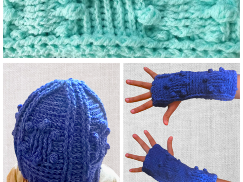 Häkelanleitung für ein Mützen-Loop-Set "Turtleneck"