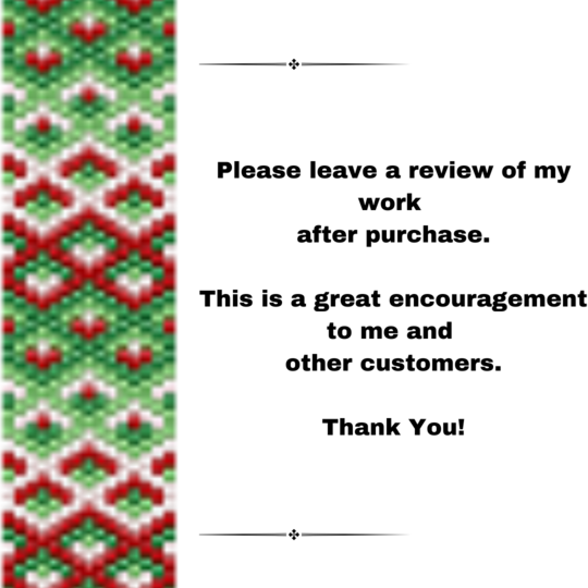 Christmas Cheer Peyote Stitch Bracelet