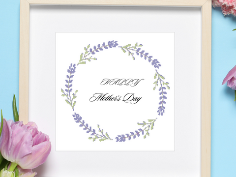 Stickvorlage Kreuzstich Blumen Rahm 14Ct Sticken