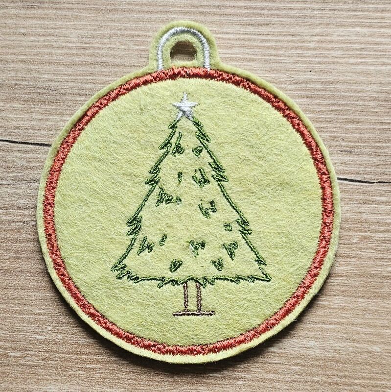 Stickdatei ITH - Weihnachtskugel 3 - Tannenbaum - Bild 5