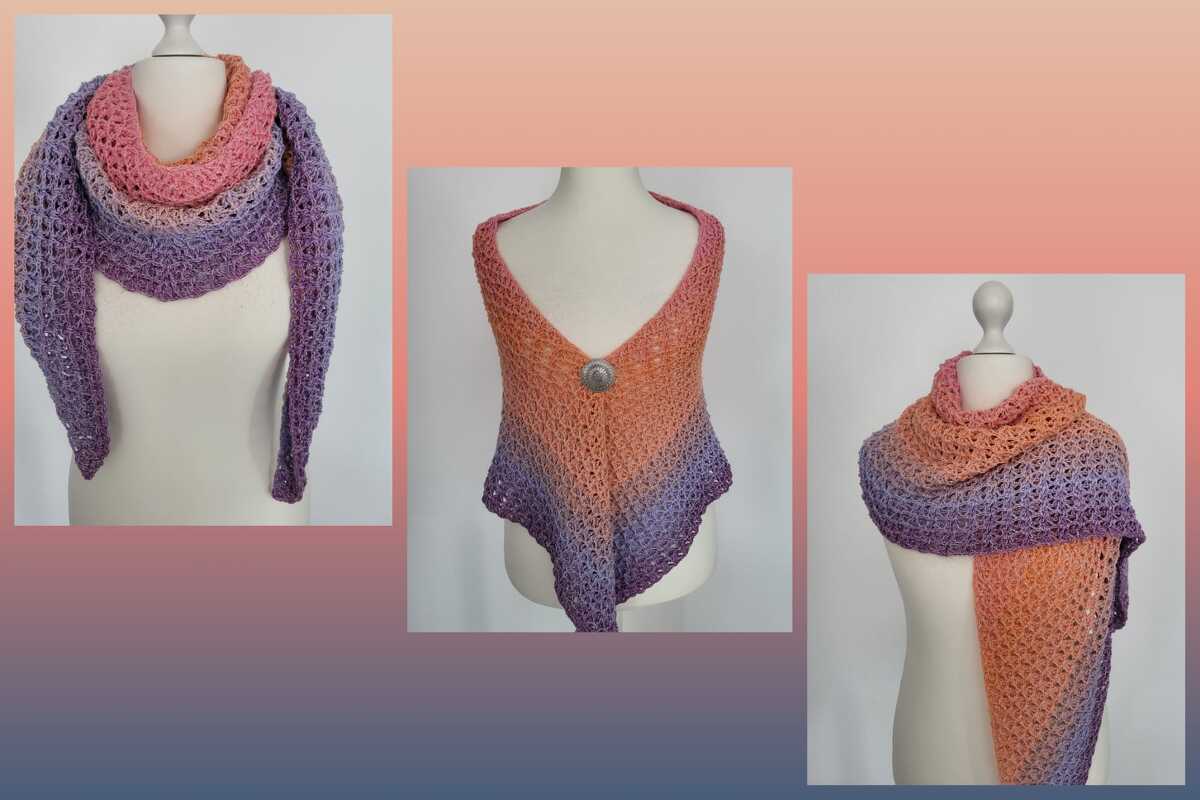 flaches und tiefes Dreieckstuch Sweet Harmony - Bild 12