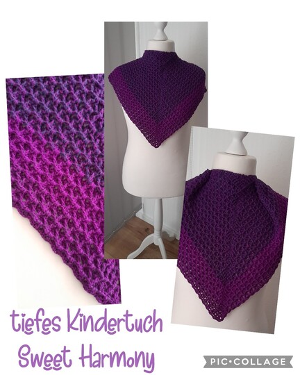 flaches und tiefes Dreieckstuch Sweet Harmony