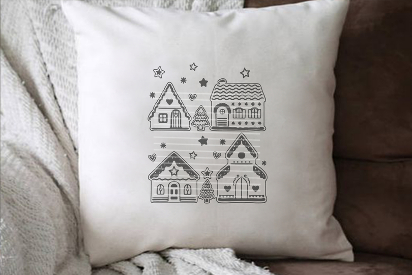 Weihnachtsdorf Plotterdatei SVG DXF FCM