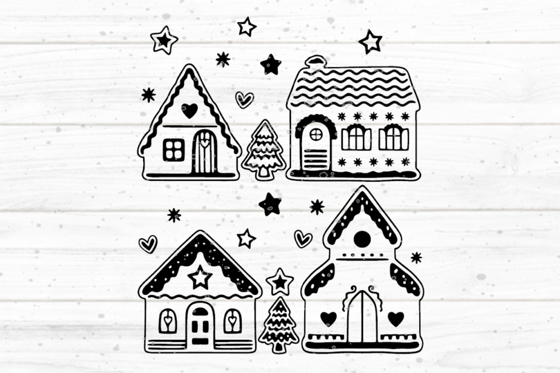 Weihnachtsdorf Plotterdatei SVG DXF FCM