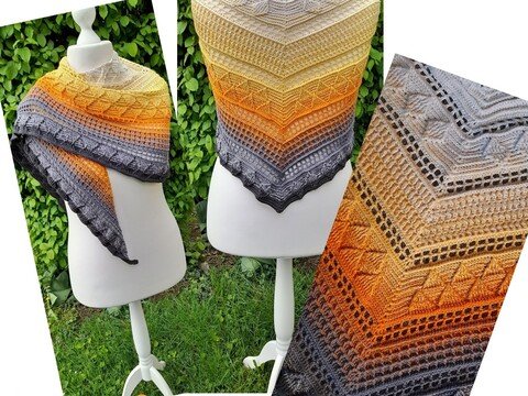 flaches Dreieckstuch Herbstfeuer