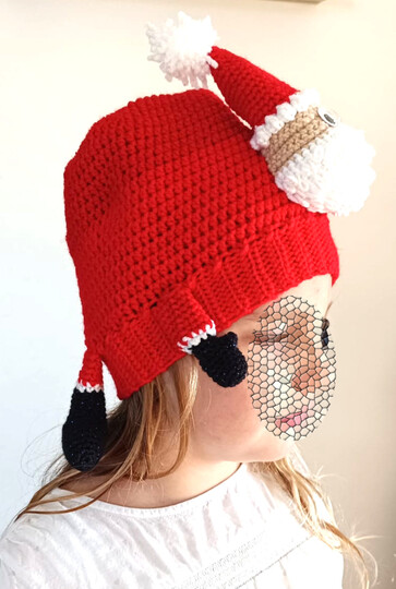 Weihnachtsmannmütze Roter Freund Größe 44 cm bis 62 cm