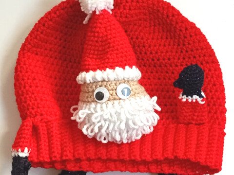 Weihnachtsmannmütze Roter Freund Größe 44 cm bis 62 cm