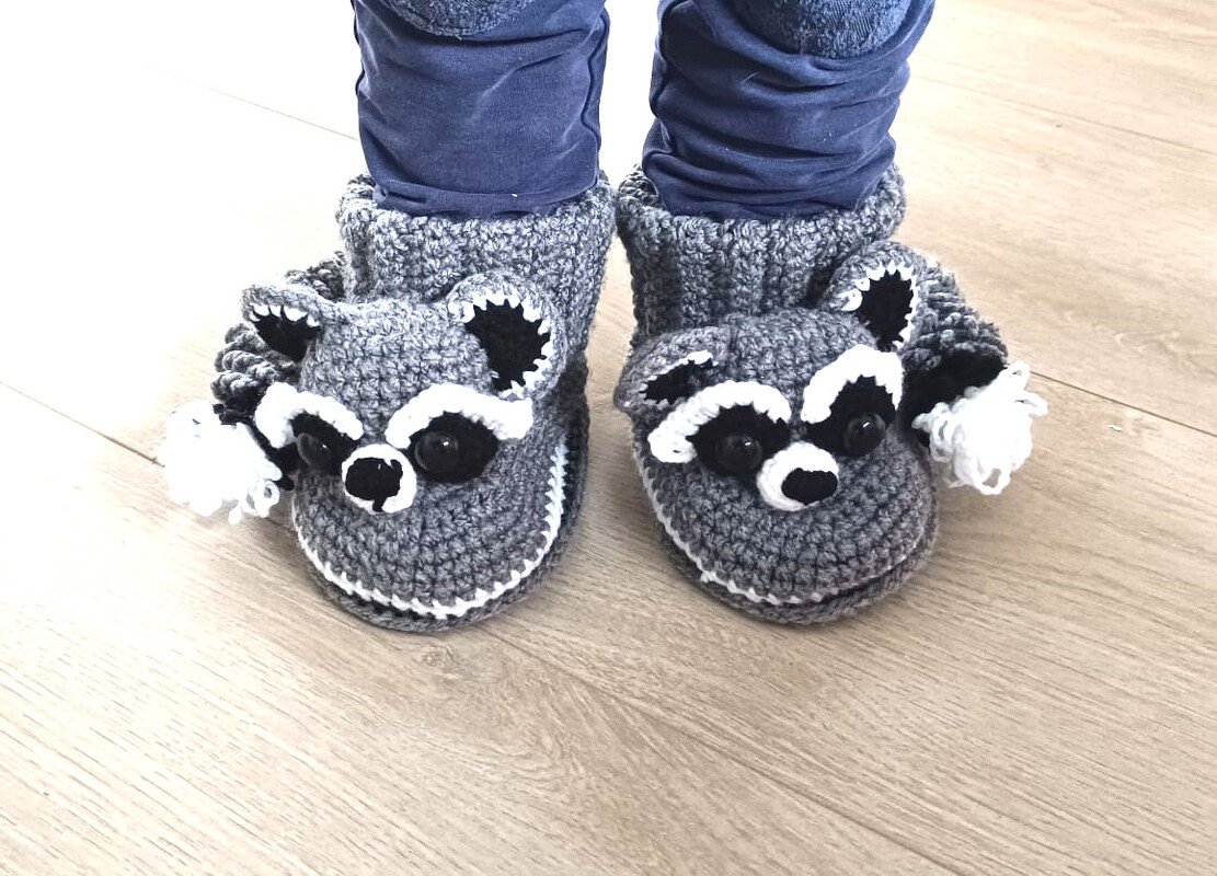 Waschbär Pantoffel Toria Gr. 22-29