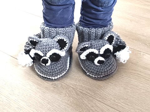 Waschbär Pantoffel Toria Gr. 22-29