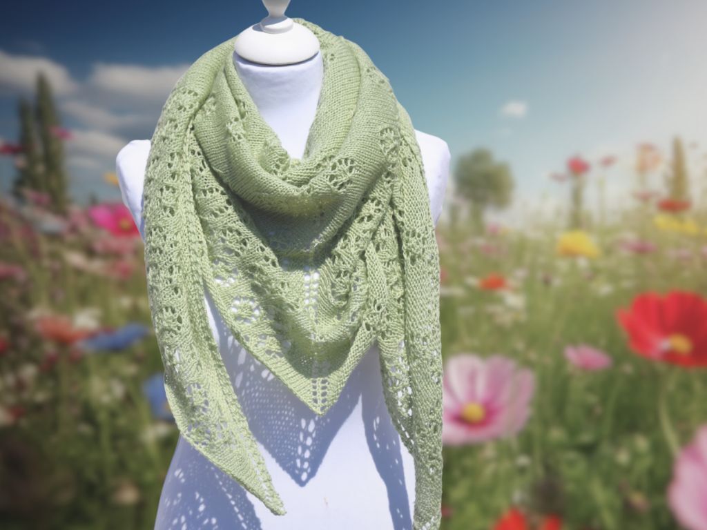 Strickanleitung Flowers + Lime