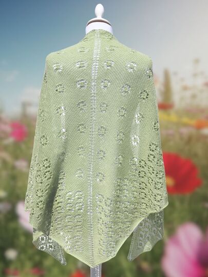 Strickanleitung Flowers + Lime