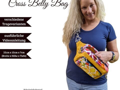 Sannys Cross Belly Bag – E-Book und Nähanleitung