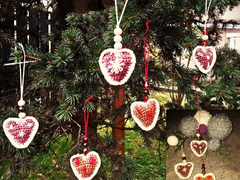 Häkelanleitung Lebkuchenherzen Geschenk- Baumhänger