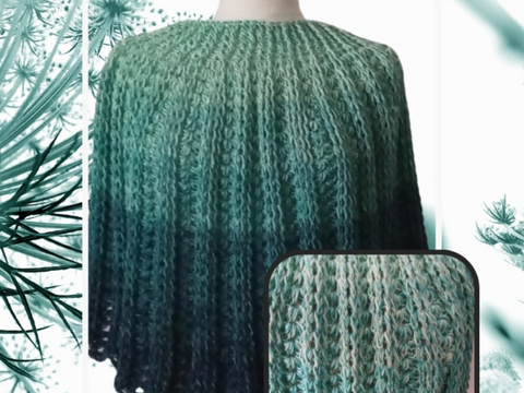 Häkelanleitung "PONCHO" für Fortgeschrittene