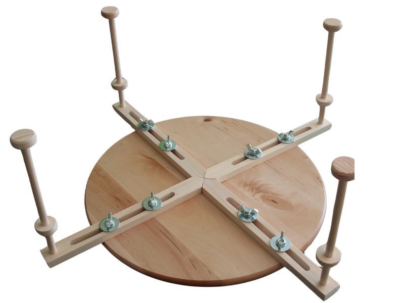 Bauanleitung für Wollhaspel zum stricken