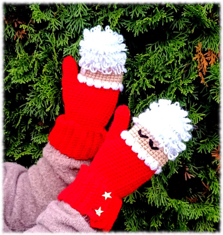 Fäustlinge Nikolauszauber Kindergröße bis XL