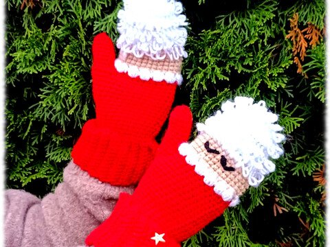 Fäustlinge Nikolauszauber Kindergröße bis XL