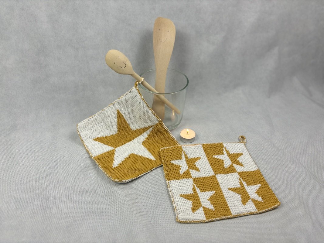 Potholders ‘Star Chef’ – A Double Face Knitting Instruction - Image 7
