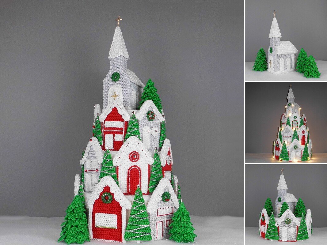 Weihnachtsdeko &amp; Geschenkschachteln Winterdorf Stille Nacht, heilige Nacht