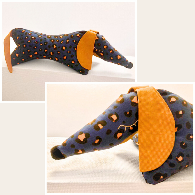 Schnittmuster Leseknochen, Dackel nähen und Stoffreste verwerten