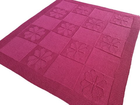 "Blumenfeld" Baby-, Kinderdecke stricken PDF-Anleitung