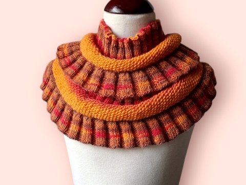 Strickanleitung Loop, Rundschal, Rüschenloop, #334