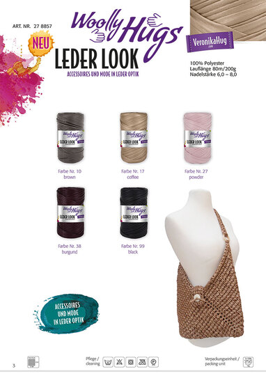 TASCHE ROSI, tunesisch gehäkelt