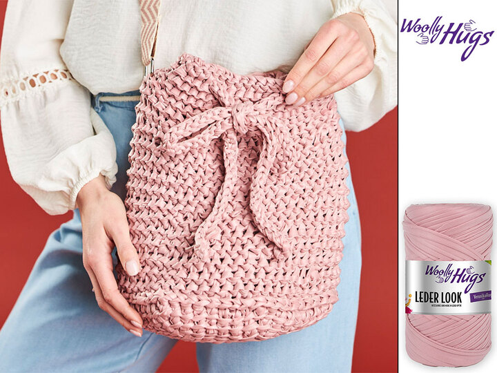 TASCHE ROSI, tunesisch gehäkelt