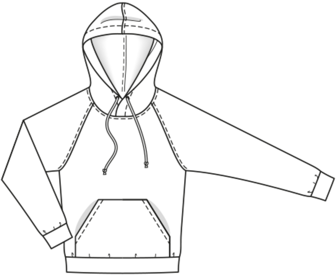 burda Schnittmuster Männer Hoodie 12/2018 #120 Gr. 44-60