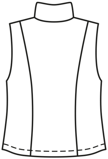 burda Schnittmuster Damen Weste mit Stehkragen 02/2020 #1A Gr. 34-44