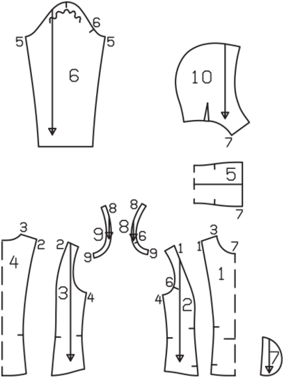burda Schnittmuster Damen Weste mit Stehkragen 02/2020 #1A Gr. 34-44