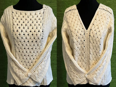 Drunter und drüber - Cardigan oder Pullover  - Häkelanleitung