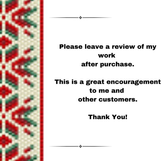 Holiday Rosette Peyote Stitch Bracelet