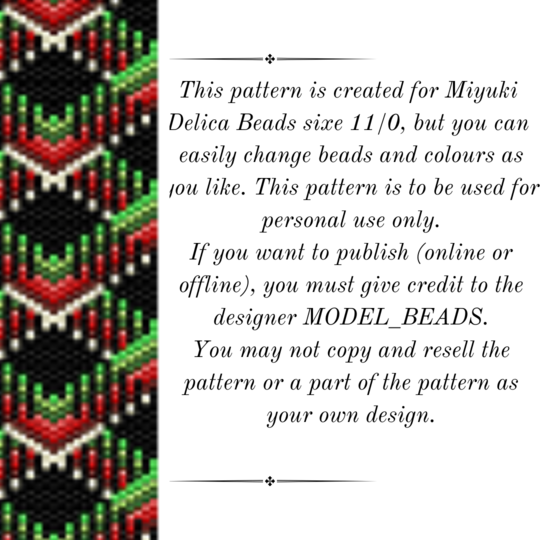 Yuletide Harmony Peyote Stitch Bracelet