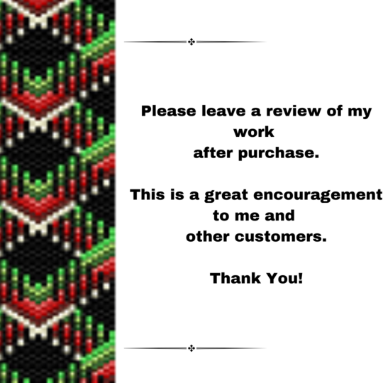 Yuletide Harmony Peyote Stitch Bracelet