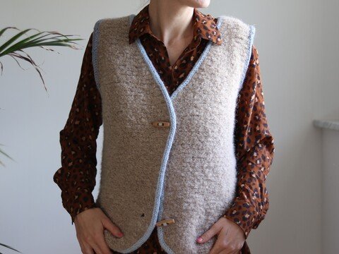 Strickanleitung | Weste TONI Maxi| Gr. XS-2XL