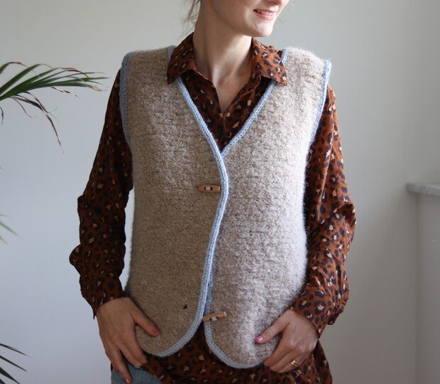 Strickanleitung | Weste TONI Maxi| Gr. XS-2XL